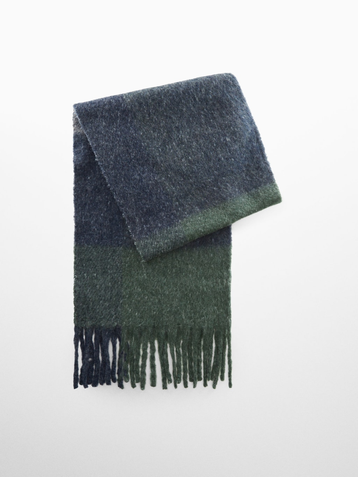 Woolen check scarf