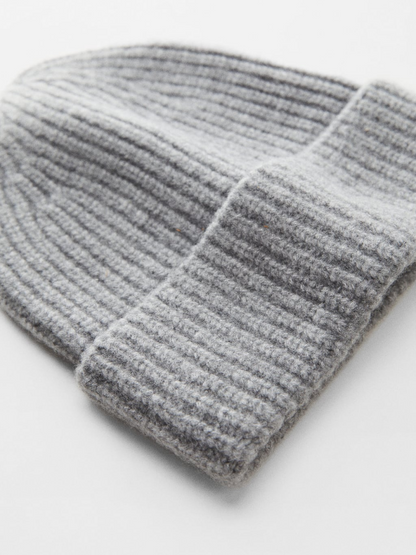 Ribbed knit beanie