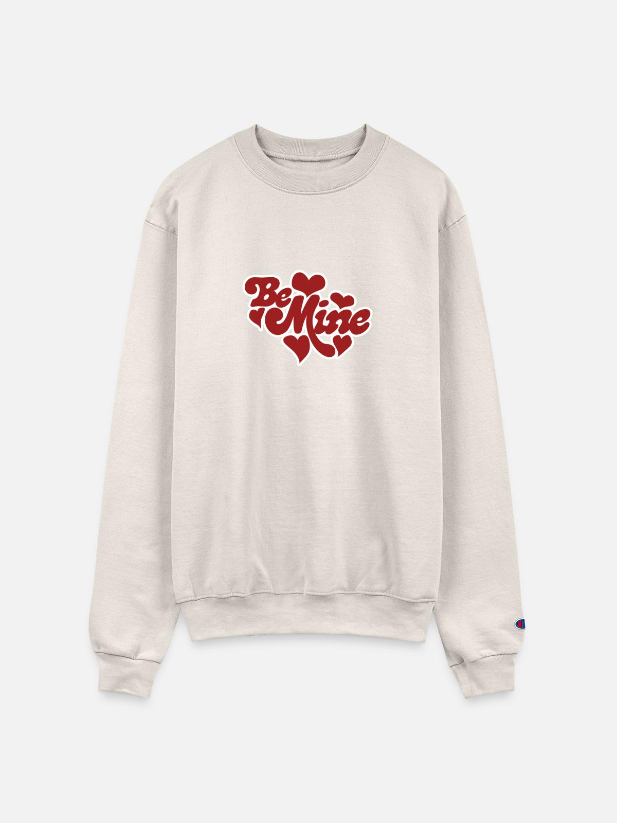 Be Mine Hearts on Champion Unisex Powerblend Sweatshirt