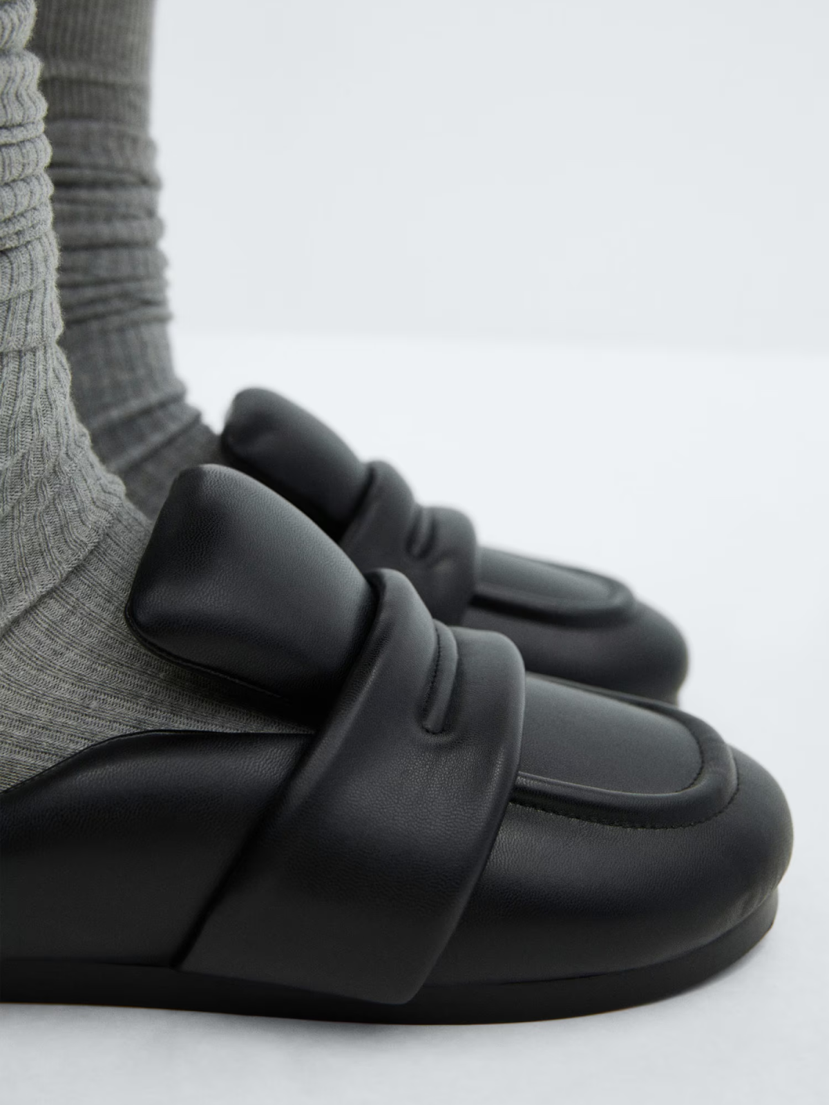 Quilted slingback loafer