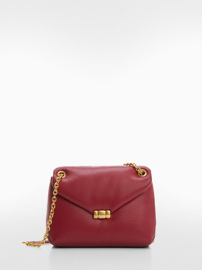 Quilted bag with flap