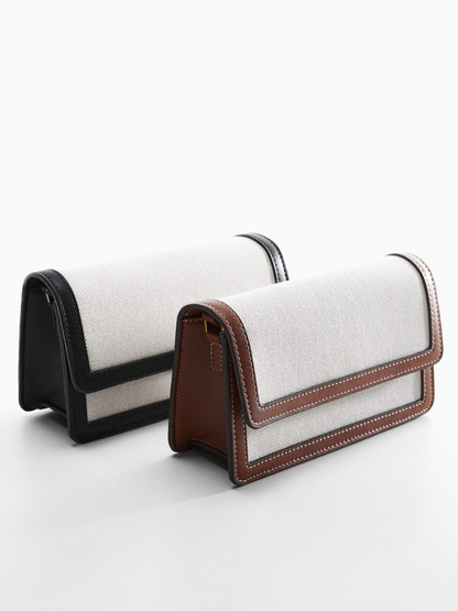 Textured bag with flap