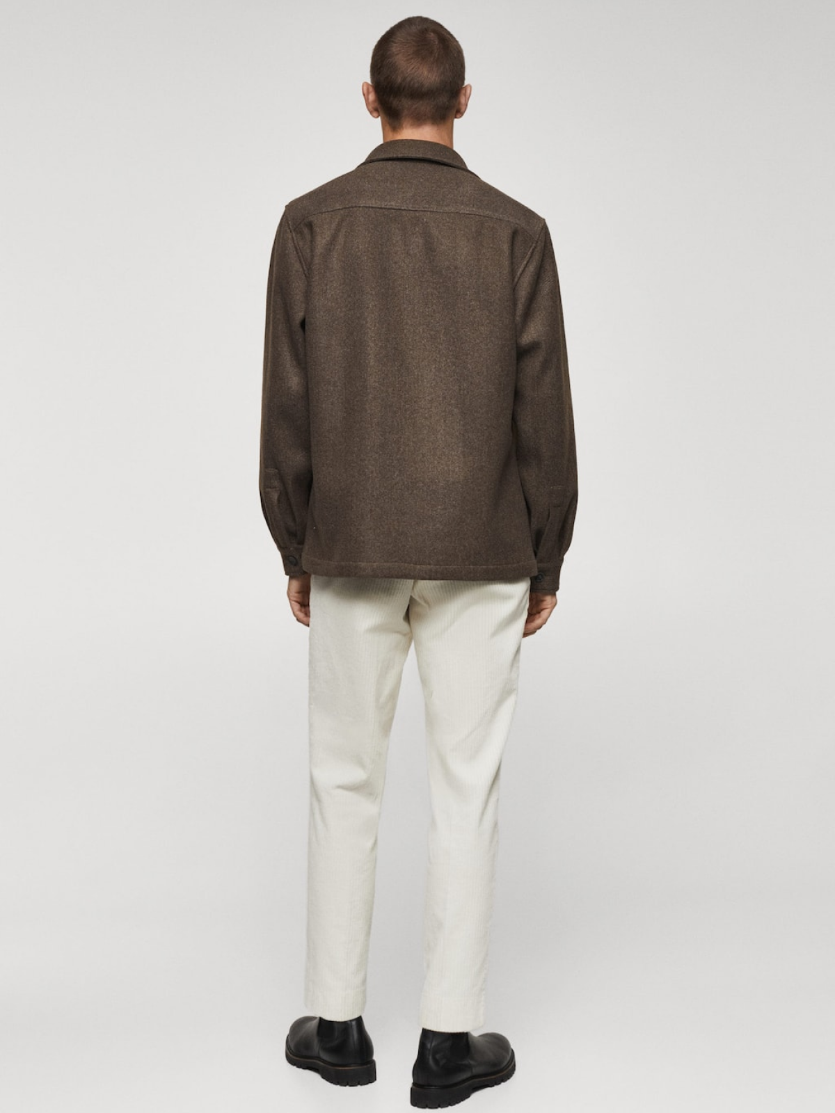 Flannel overshirt with pockets
