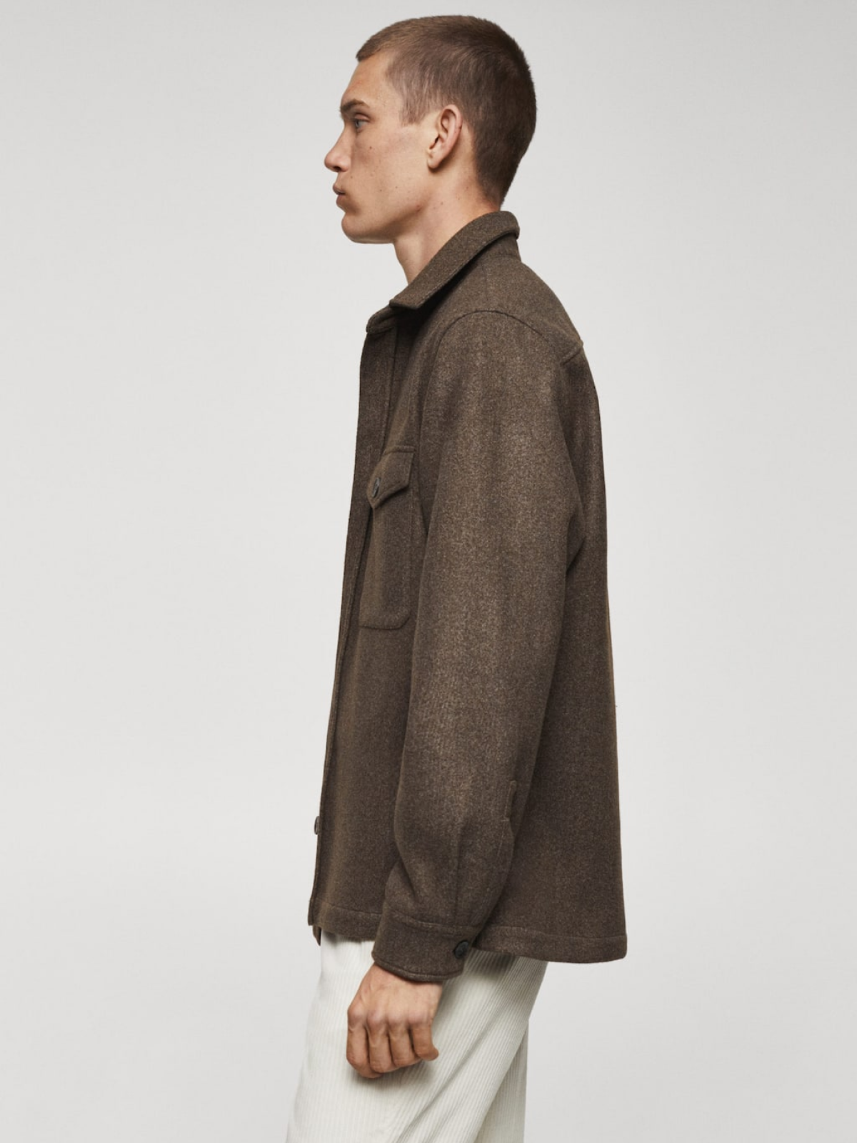 Flannel overshirt with pockets