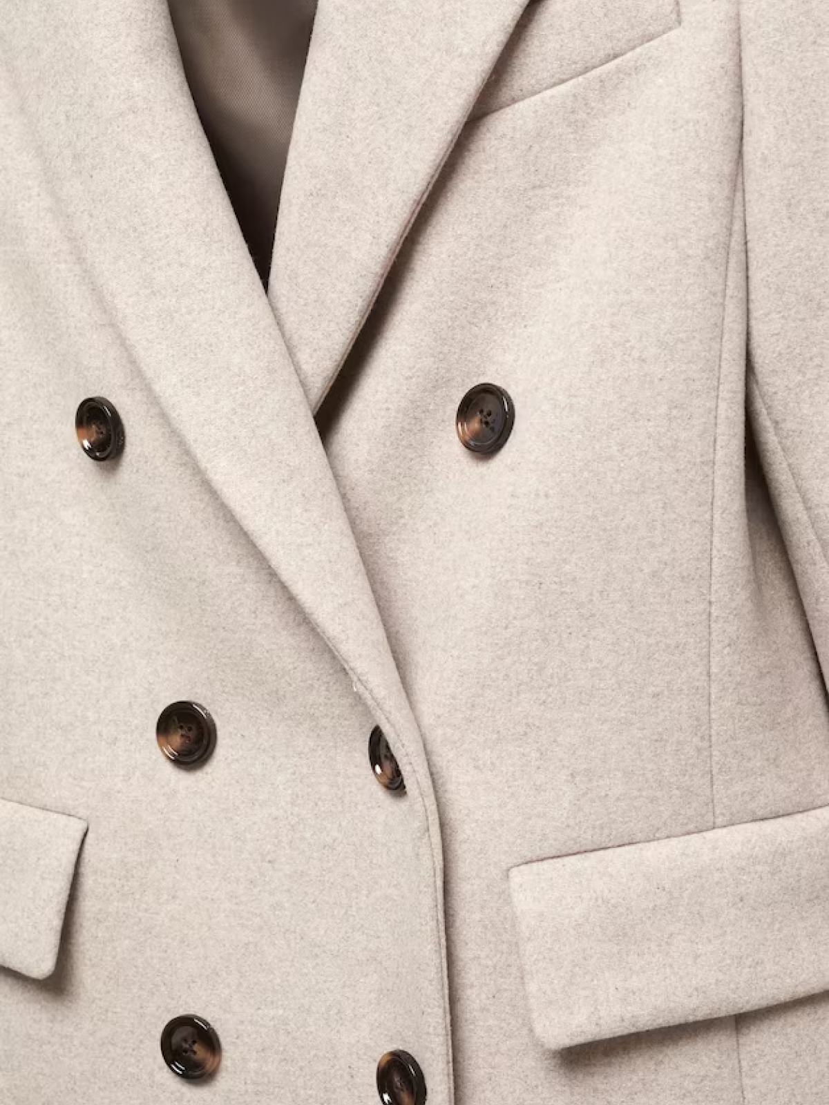 Wool double-breasted coat
