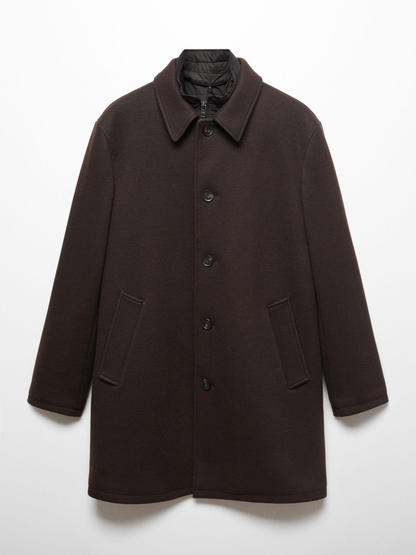 Thermoregulating wool coat