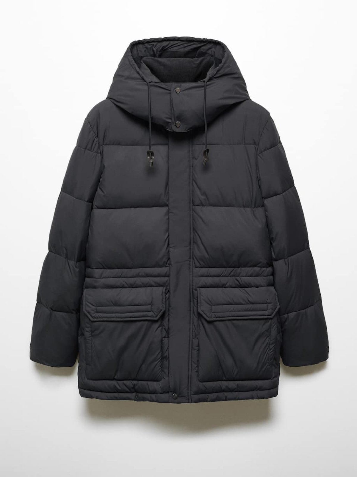 Water-repellent quilted parka