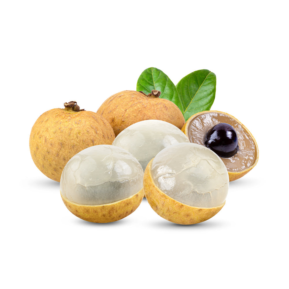 Longan With Leaves Isolated Alpha Layer